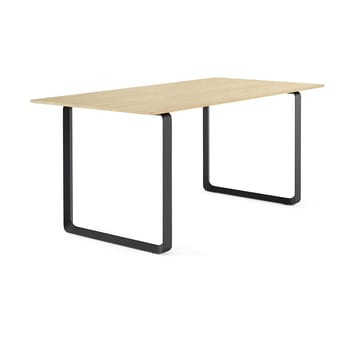 70/70 matbord 170x85 cm - Solid oak-Black - Muuto