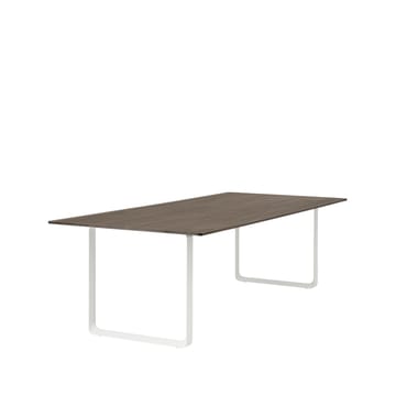 70/70 matbord 255x108 cm - Solid smoked oak-White - Muuto