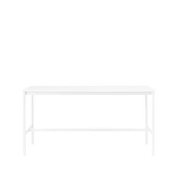 Base High barbord - white laminate-vitt stativ-abskant-b85 l190 h95 - Muuto