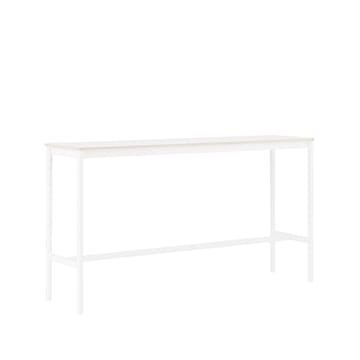 Base High barbord - white laminate, vitt stativ, plywoodkant, b50 l190 h105 - Muuto