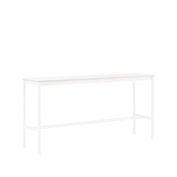 Base High barbord - white laminate, vitt stativ, plywoodkant, b50 l190 h95 - Muuto