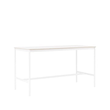 Base High barbord - white laminate, vitt stativ, plywoodkant, b85 l190 h105 - Muuto