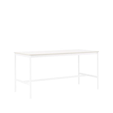 Base High barbord - white laminate, vitt stativ, plywoodkant, b85 l190 h95 - Muuto