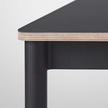 Base matbord - black, plywoodkant, 140x80cm - Muuto