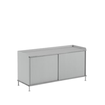 Enfold Low sideboard - Grey-Metal - Muuto