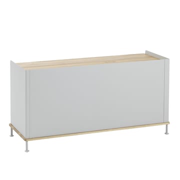 Enfold sidobord lågt 125x45x63 cm - Oak-Grey - Muuto