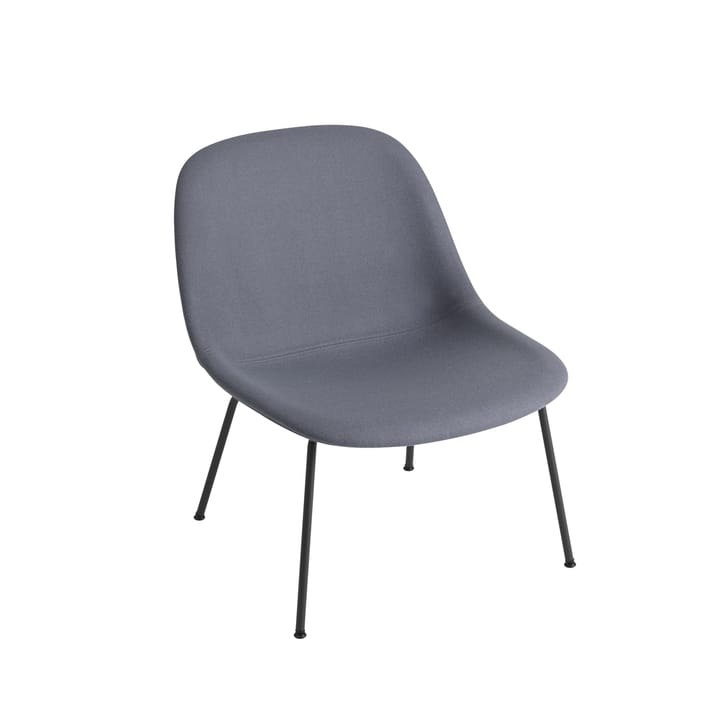 Fiber Lounge stol med stålben - Divina 154-Black - Muuto