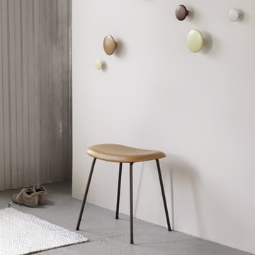 Fiber pall - black, svart stålstativ - Muuto