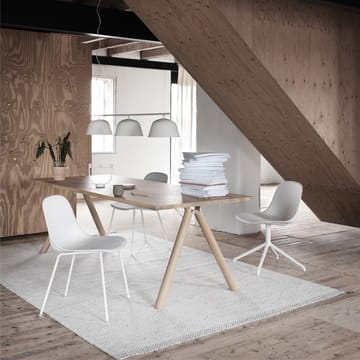 Fiber sidostol - Natural white-White (plastic) - Muuto