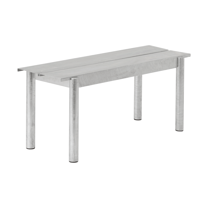 Linear steel bench bänk 110x34 cm - Warm galvanized steel - Muuto