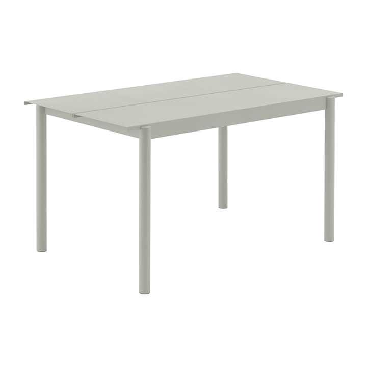 Linear Steel bord 140x75 cm - Grey (RAL 7044) - Muuto