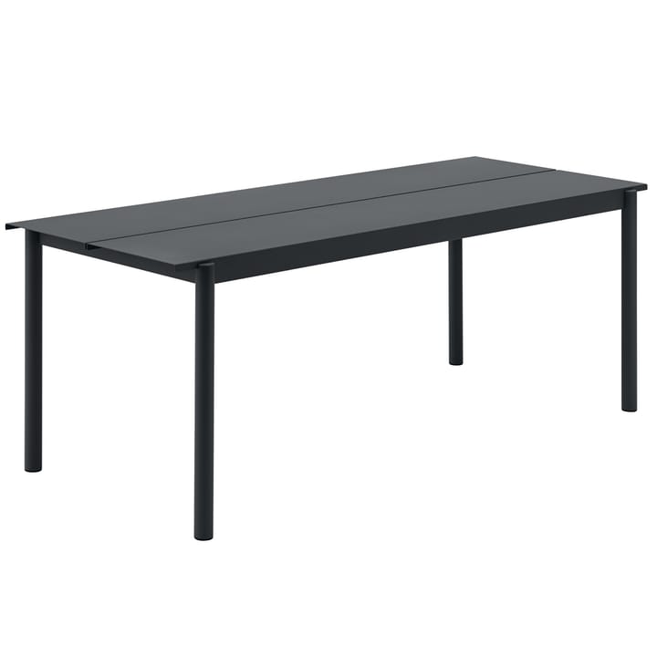 Linear Steel bord 200x75 cm - Black - Muuto