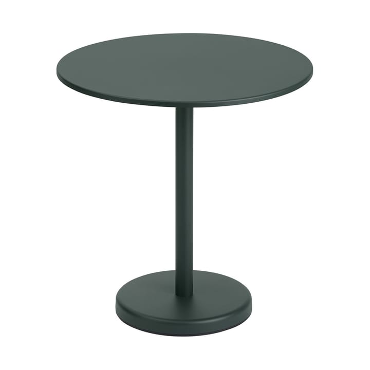 Linear Steel bord Ø70 cm - Dark green - Muuto
