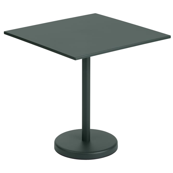 Linear Steel bord 70x70 cm - Dark green - Muuto