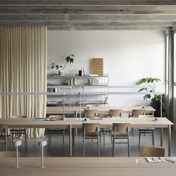 Linear System bord - Black nanolaminate-Black-Oak - Muuto