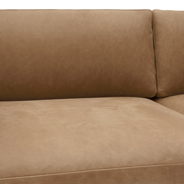 Outline 3,5-sits soffa polished alu, Grace leather Camel Muuto