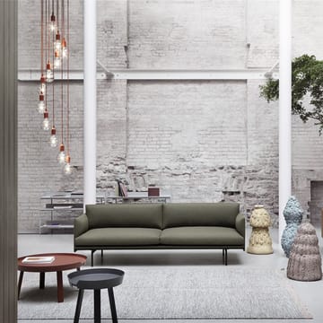 Outline soffa 2-sits - Fiord 151 grey-Black - Muuto