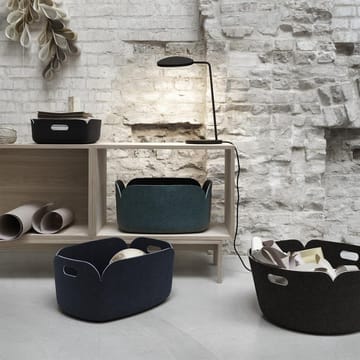 Restore förvaringskorg rund - Black melange (svart) - Muuto