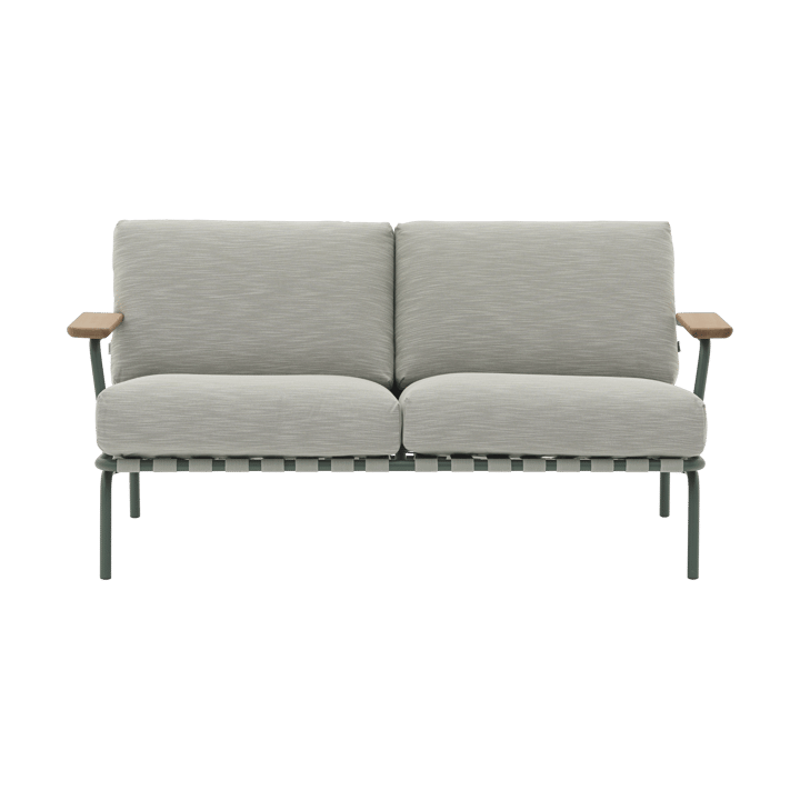 Settle 2-sits soffa - Ribbed Weave 2 Dark green - Muuto