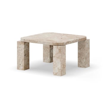 Atlas soffbord 60x60 cm - Unfilled Travertine - New Works