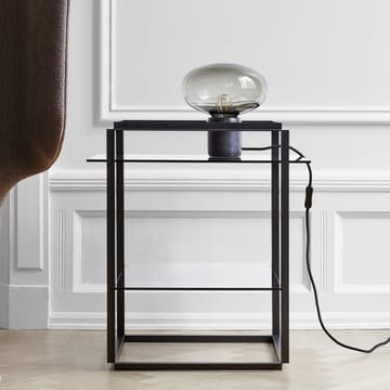 Karl-Johan bordslampa - Black marquina-smoked glass - New Works