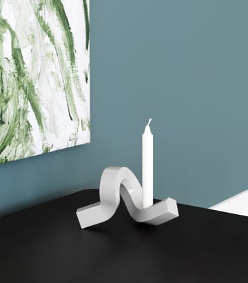 Crooked ljusstake 1 - Warm grey - Normann Copenhagen