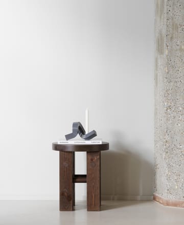 Crooked ljusstake 1 - Warm grey - Normann Copenhagen