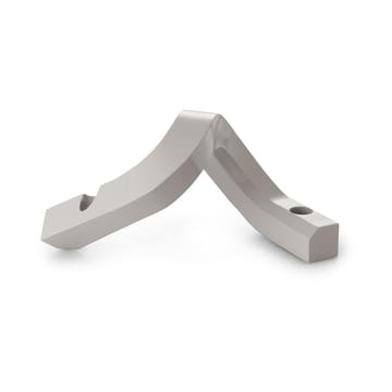 Crooked ljusstake 2 - Warm grey - Normann Copenhagen