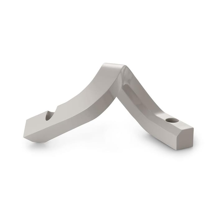 Crooked ljusstake 2, Warm grey Normann Copenhagen