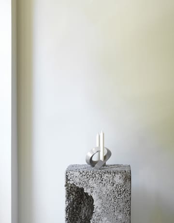 Crooked ljusstake 2 - Warm grey - Normann Copenhagen