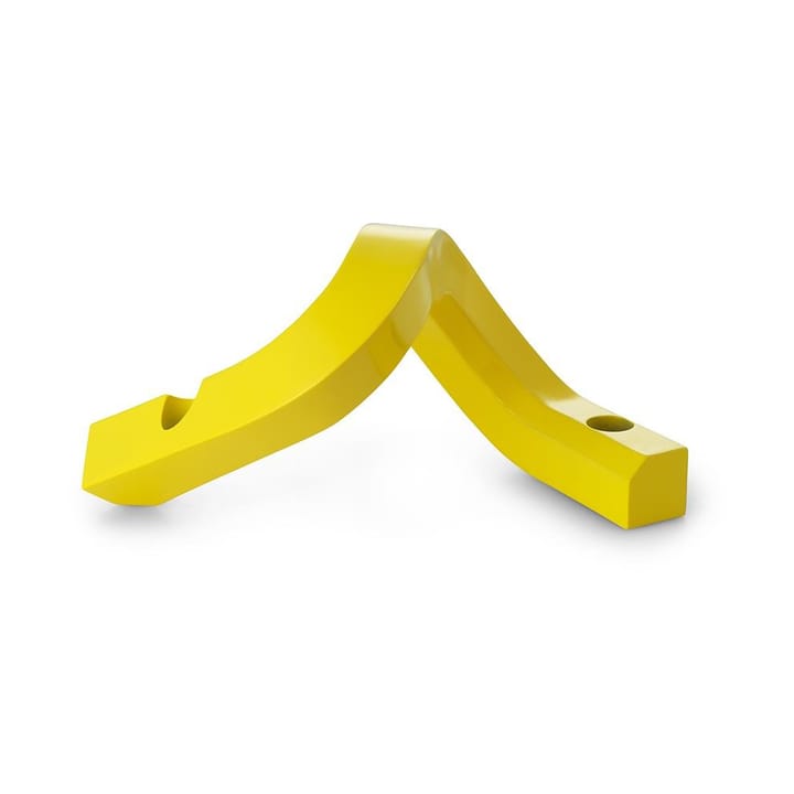 Crooked ljusstake 2 - Yellow - Normann Copenhagen