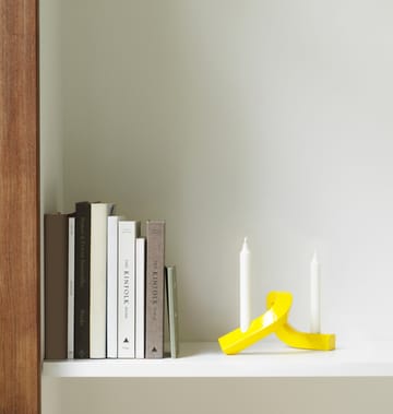 Crooked ljusstake 2 - Yellow - Normann Copenhagen