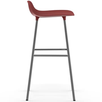 Form barstol kromade ben 75 cm - Röd - Normann Copenhagen