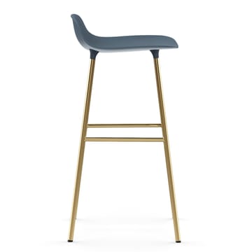 Form barstol mässingsben 75 cm - Blå - Normann Copenhagen