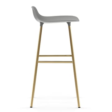 Form barstol mässingsben 75 cm - Grå - Normann Copenhagen