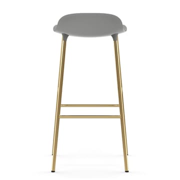 Form barstol mässingsben 75 cm - Grå - Normann Copenhagen