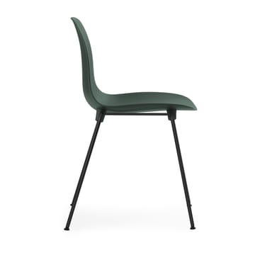 Form Chair staplingsbar stol svarta ben 2-pack, Grön - undefined - Normann Copenhagen