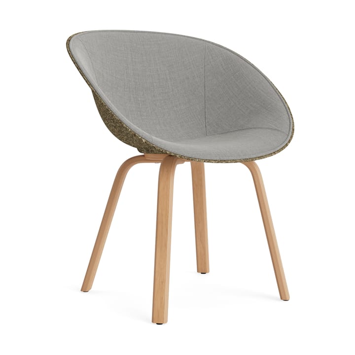 Mat Armchair karmstol framsideklädd - Remix 133-seaweed-beech - Normann Copenhagen