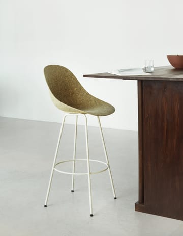 Mat Barstool barpall 75 cm - Seaweed-cream steel - Normann Copenhagen