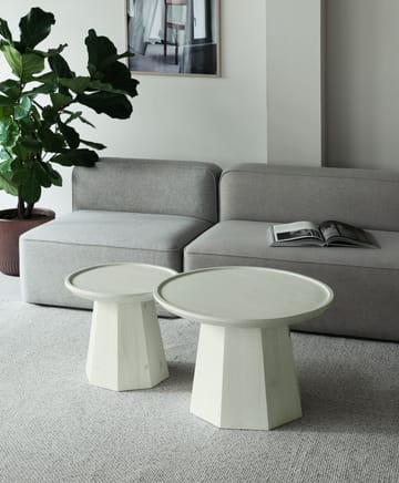 Pine table large sidobord Ø65 cm H:44,5 cm - Light Green - Normann Copenhagen