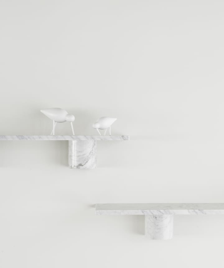 Sten Shelf hylla 80 cm, White marble Normann Copenhagen