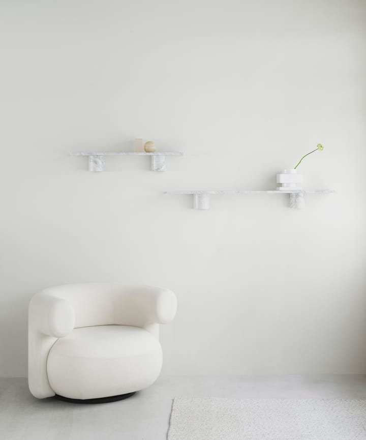 Sten Shelf hylla 80 cm, White marble Normann Copenhagen