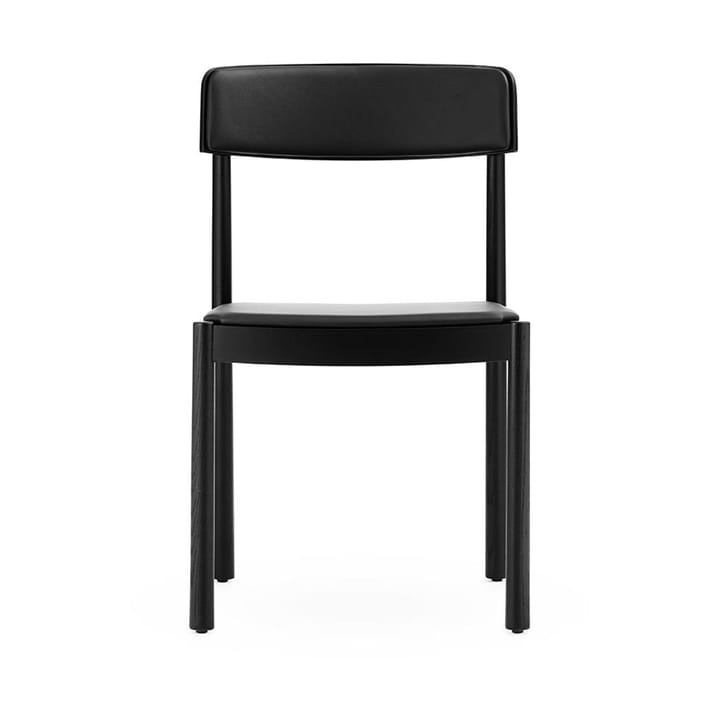 Timb stol med dyna, Black/ Ultra Leather - Black Normann Copenhagen