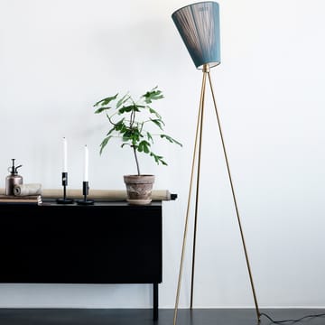 Oslo Wood Golvlampa - black, guldigt stativ - Northern