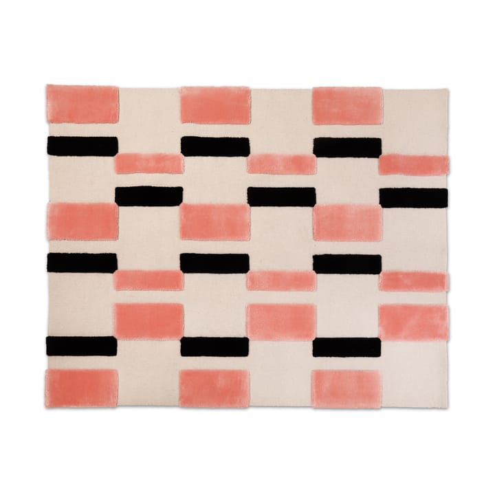 ODC Segment Rug Collection Irregular matta - Coral crush-cream-black, 200x252 cm - Ogeborg