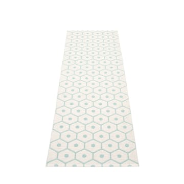 Honey gångmatta pale turquoise/vanilla, - 70x225 cm - Pappelina