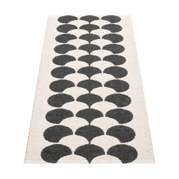 Poppy gångmatta - Black-vanilla, 70x150 cm - Pappelina