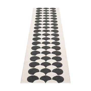 Poppy gångmatta - Black-vanilla, 70x250 cm - Pappelina