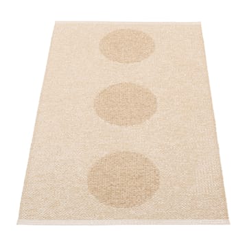 Vera 2.0 plastmatta beige-beige metallic - 70x120 cm - Pappelina