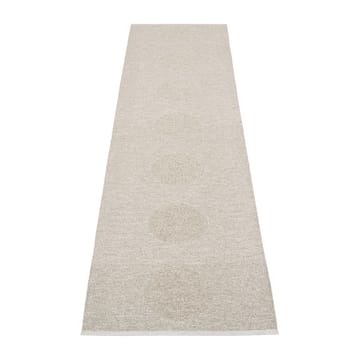 Vera 2.0 plastmatta linen-stone metallic - 70x280 cm - Pappelina